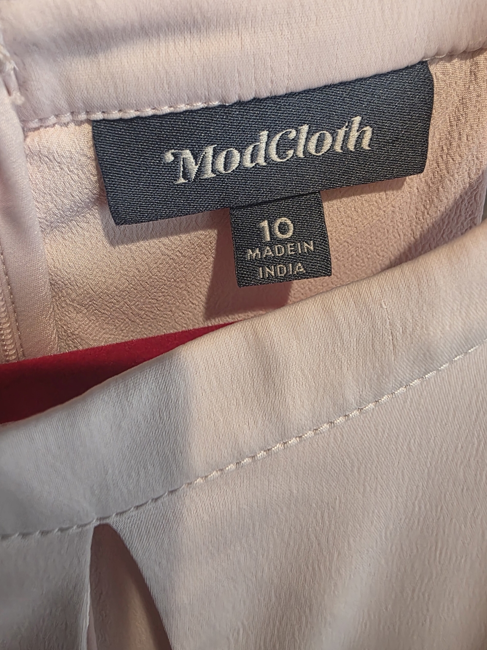 Modcloth Blush Halter Keyhole A-Line Midi Dress - Picture 4 of 6